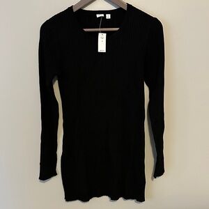 GAP Black Long Sleeve Ribbed Sweater NWT